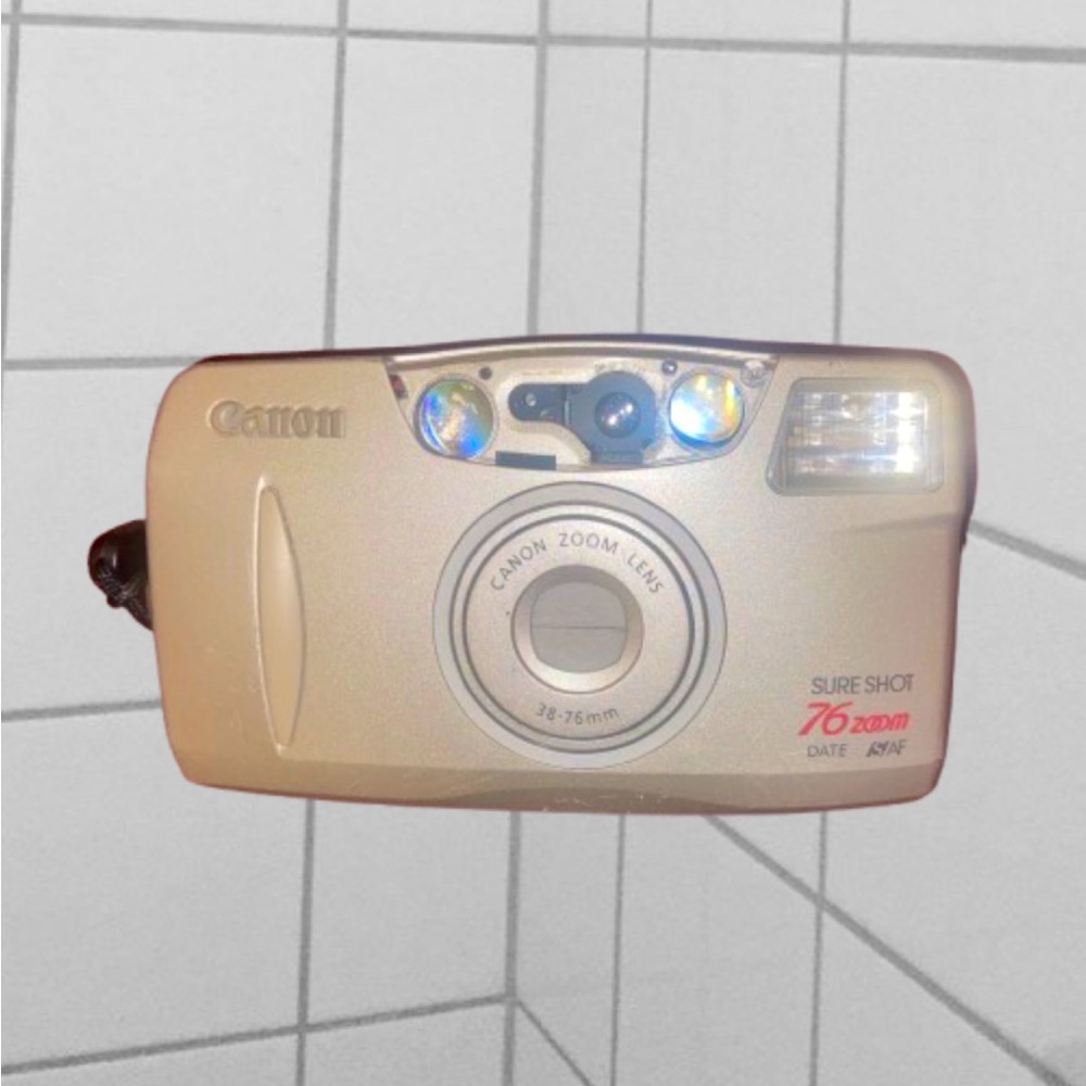Vintage Canon Sureshot Zoom 38-76mm Sure Shot 35mm Film Camera Untested